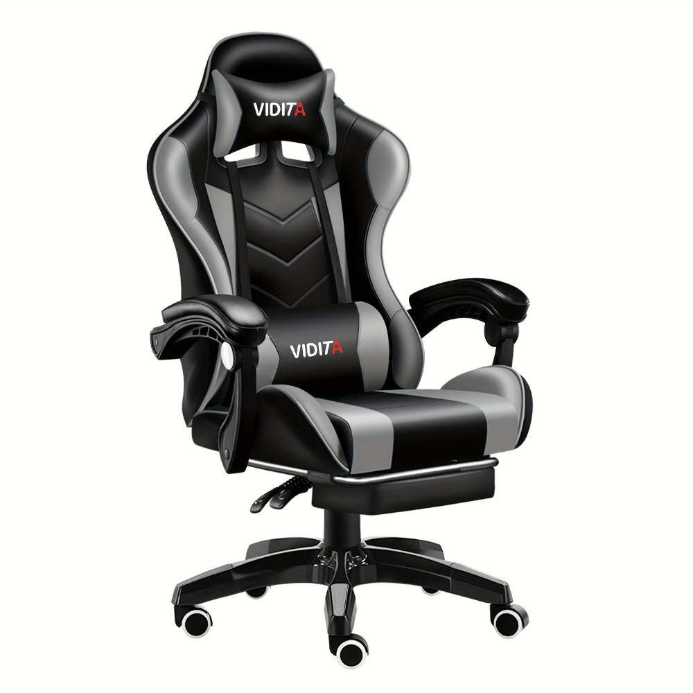 Big and Tall Tall Gaming Chair with Footrest and Lumbar Support and Multiple Color Options detail image - detail view 5