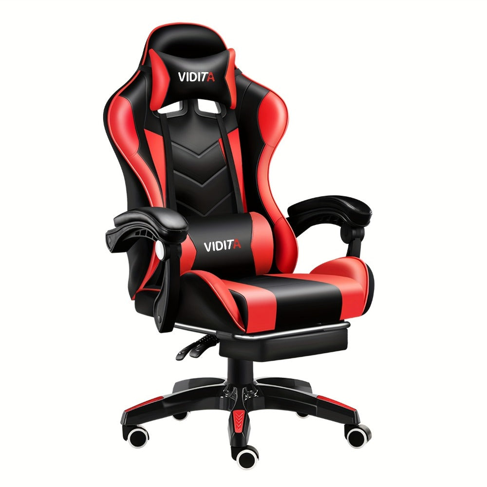 Big and Tall Tall Gaming Chair with Footrest and Lumbar Support and Multiple Color Options detail image - detail view 7
