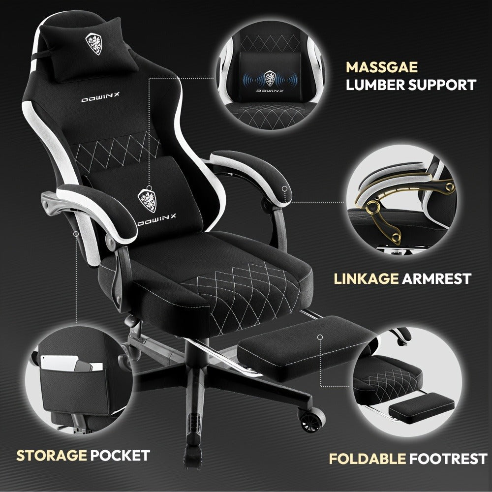 Big and Tall Tall Gaming Chair with High Back, High-Back Gaming Seat for Bedroom detail image