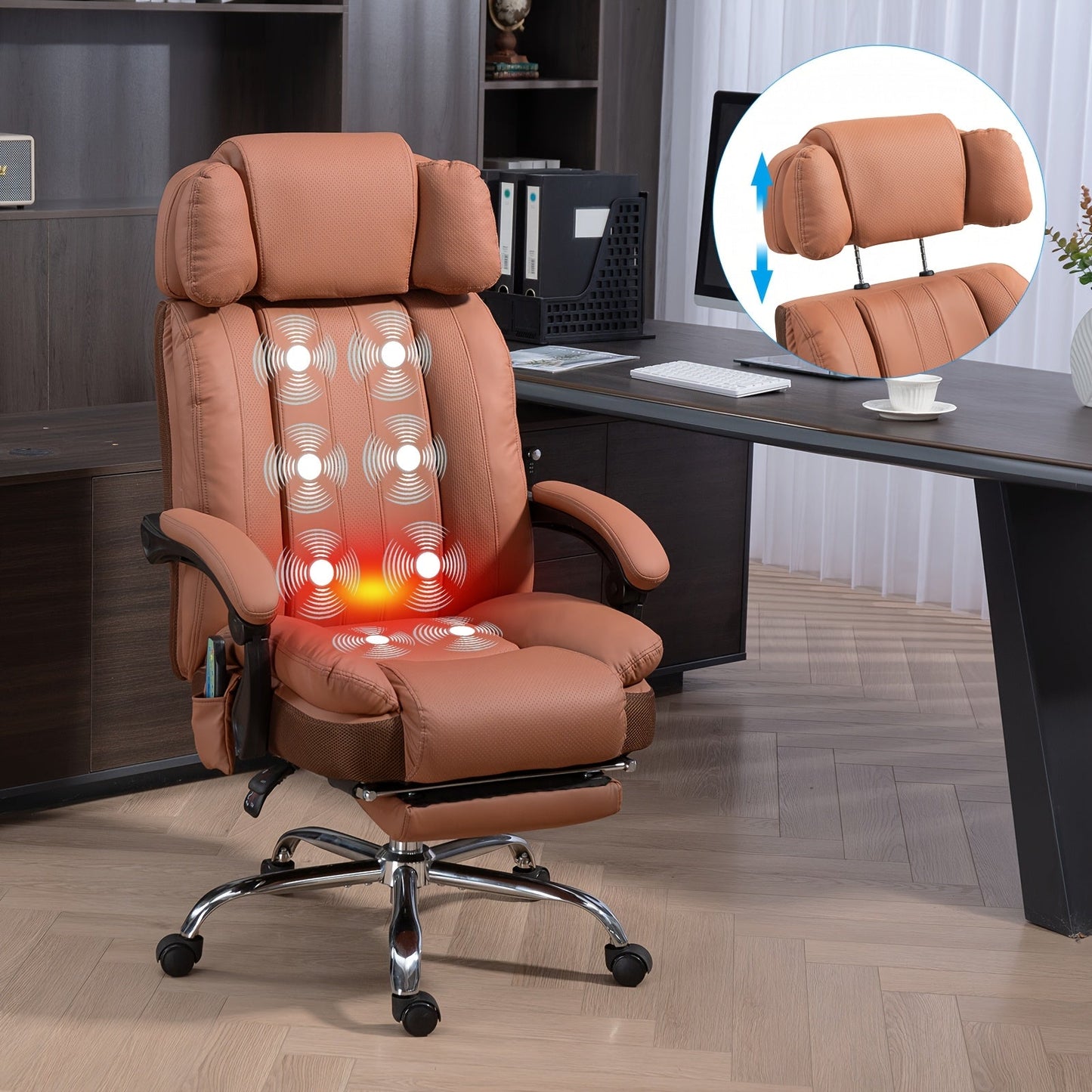 Office Chair shown in the Brown option