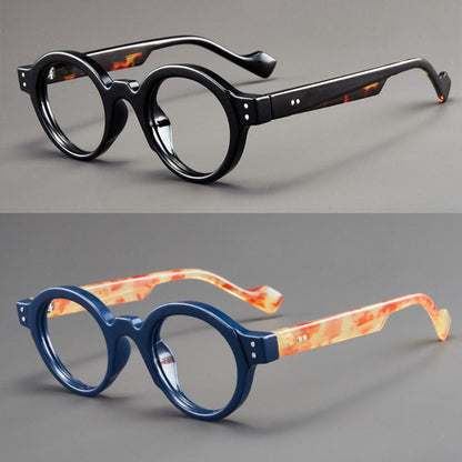 Blue Light Glasses - Blocking 2 Pack Vintage Oversized Square Round Clear Lens PC Frame Unisex - product detail view 5