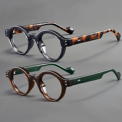 Blue Light Glasses - Blocking 2 Pack Vintage Oversized Square Round Clear Lens PC Frame Unisex - product detail view 10