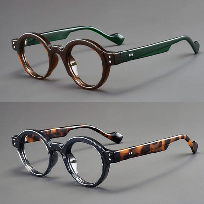 Blue Light Glasses - Blocking 2 Pack Vintage Oversized Square Round Clear Lens PC Frame Unisex - product detail view 17