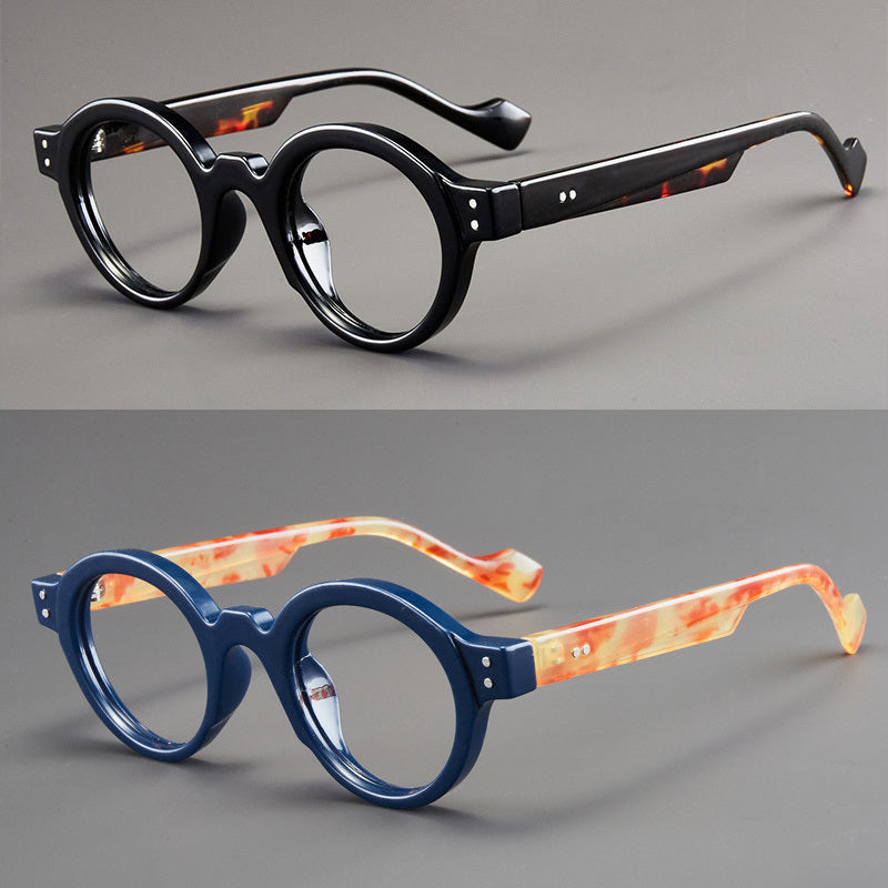 Blue Light Glasses - Blocking 2 Pack Vintage Oversized Square Round Clear Lens PC Frame Unisex - product detail view 18