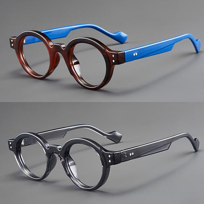 Blue Light Glasses - Blocking 2 Pack Vintage Oversized Square Round Clear Lens PC Frame Unisex - product detail view 19