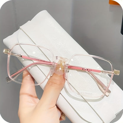 Blue Light Glasses - Blocking Clear Frame with Heart Pattern Legs - Ultra Thin Non-Prescription - product detail view 3