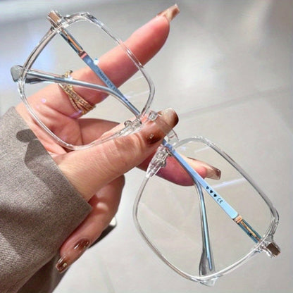 Blue Light Glasses - Blocking Clear Frame with Heart Pattern Legs - Ultra Thin Non-Prescription - product detail view 10