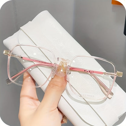 Blue Light Glasses - Blocking Clear Frame with Heart Pattern Legs - Ultra Thin Non-Prescription - product detail view 11