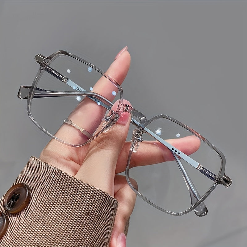 Blue Light Glasses - Blocking Clear Frame with Heart Pattern Legs - Ultra Thin Non-Prescription - product detail view 13