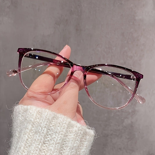 Blue Light Glasses - Blocking Women Gradient Lens Full Rim Frame Metal Hinge Lightweight Anti - product detail view 2