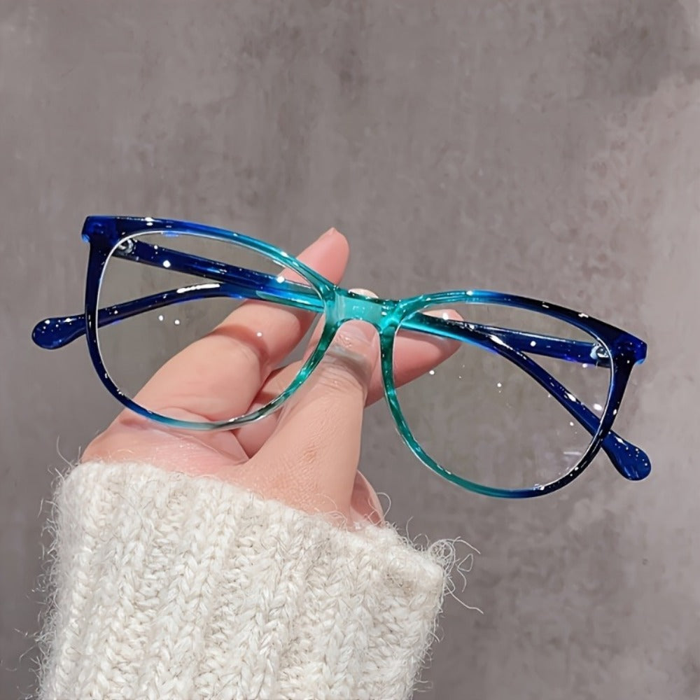 Blue Light Glasses - Blocking Women Gradient Lens Full Rim Frame Metal Hinge Lightweight Anti - product detail view 3