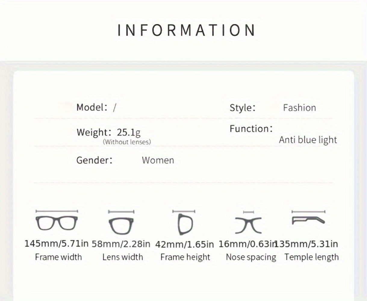 Blue Light Glasses - Cat Eye Blocking Women Retro Punk Style Luxurious Metal Frame Anti Ladies - product detail view 12