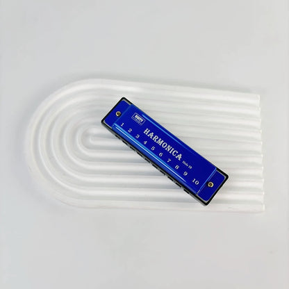 Blues Harmonica shown in the Blue option