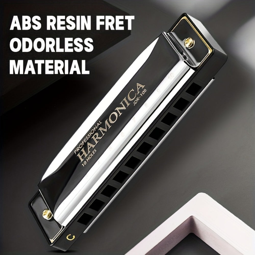 Blues Harmonica, Golden, Professional, Hole, C-Key for Blues Practice detail image - detail view 14