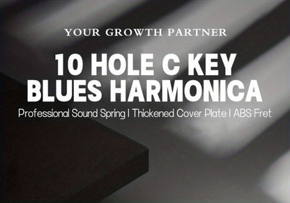 Blues Harmonica, Golden, Professional, Hole, C-Key for Blues Practice detail image - detail view 17