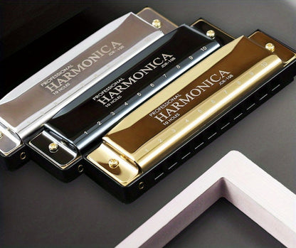 Blues Harmonica, Golden, Professional, Hole, C-Key for Blues Practice detail image - detail view 18