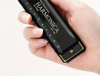 Blues Harmonica, Golden, Professional, Hole, C-Key for Blues Practice detail image - detail view 20