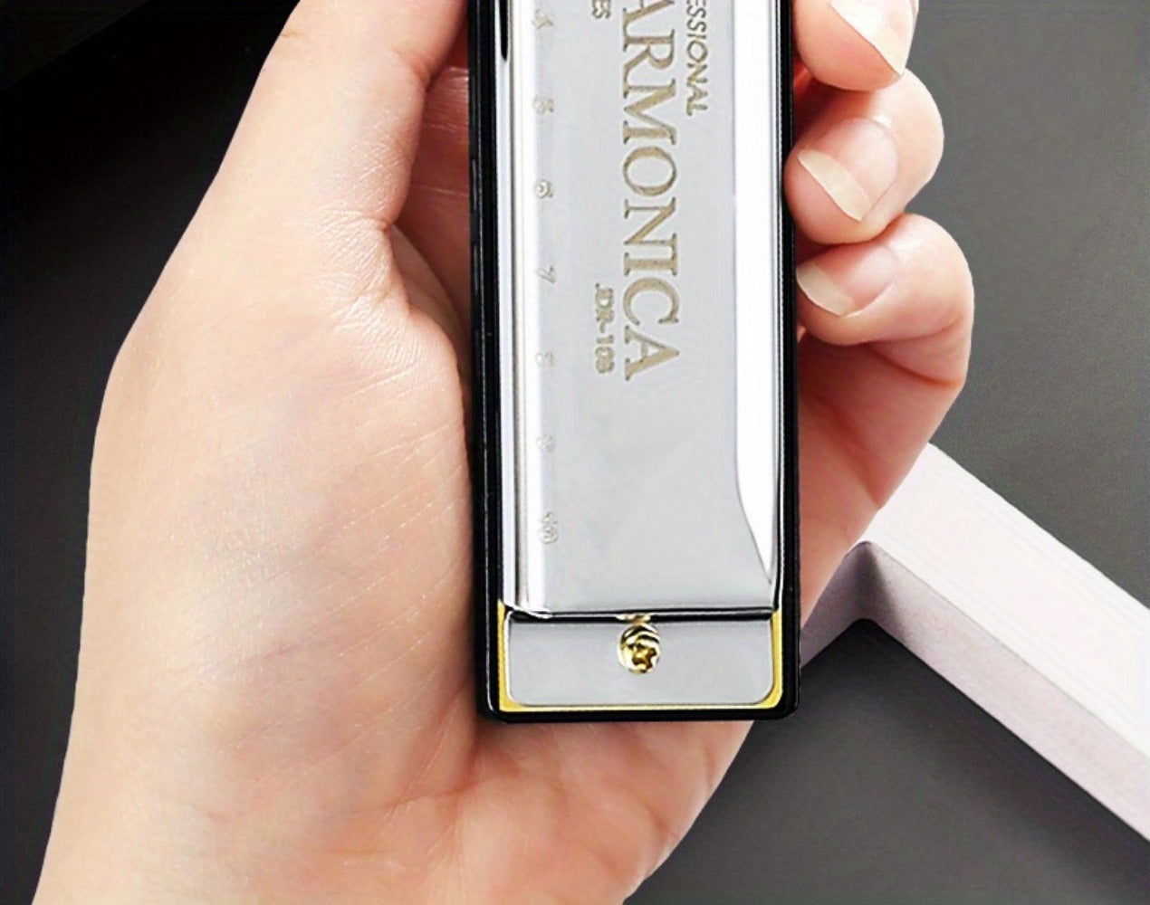 Blues Harmonica, Golden, Professional, Hole, C-Key for Blues Practice detail image - detail view 22