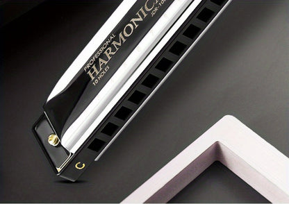 Blues Harmonica, Golden, Professional, Hole, C-Key for Blues Practice detail image - detail view 26