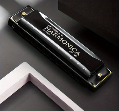 Blues Harmonica, Golden, Professional, Hole, C-Key for Blues Practice detail image - detail view 30