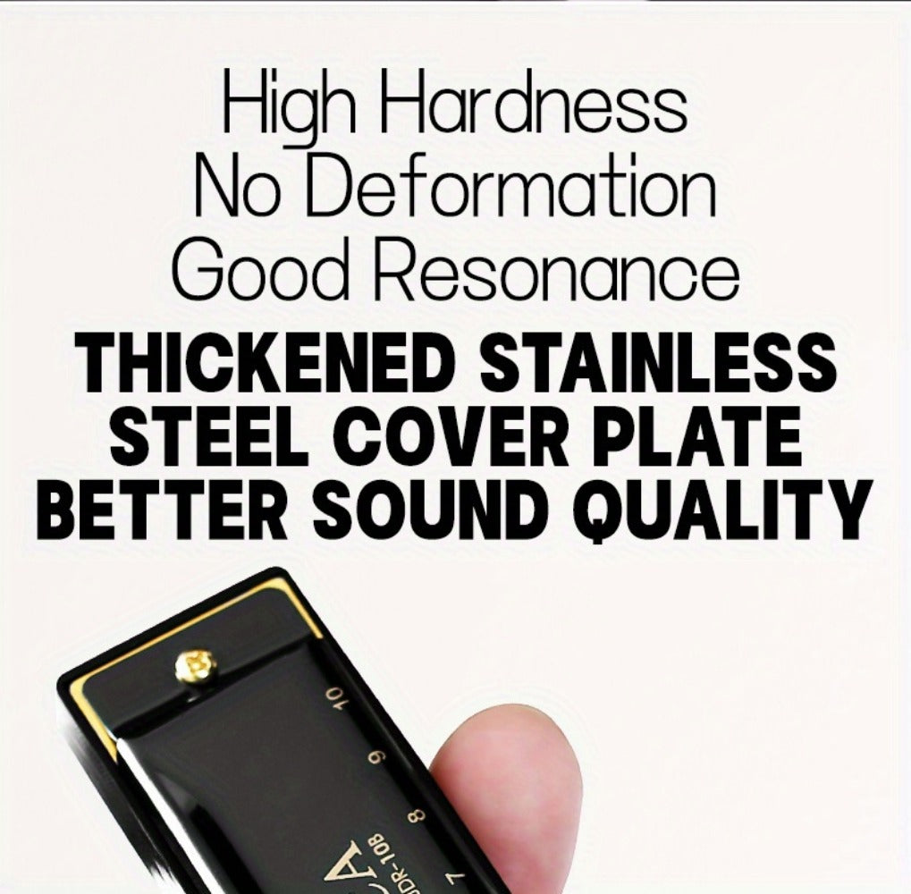 Blues Harmonica, Golden, Professional, Hole, C-Key for Blues Practice detail image - detail view 31