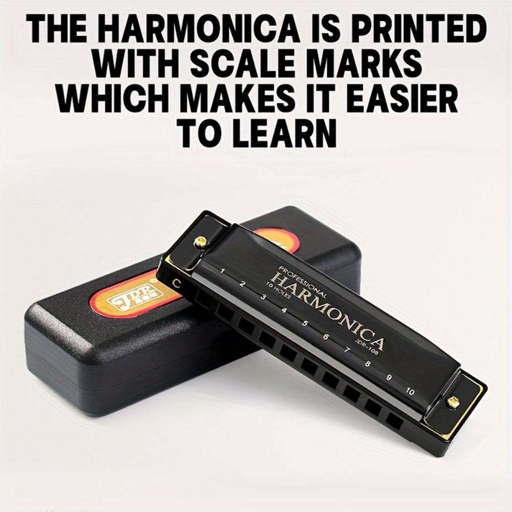 Blues Harmonica, Golden, Professional, Hole, C-Key for Blues Practice detail image - detail view 6