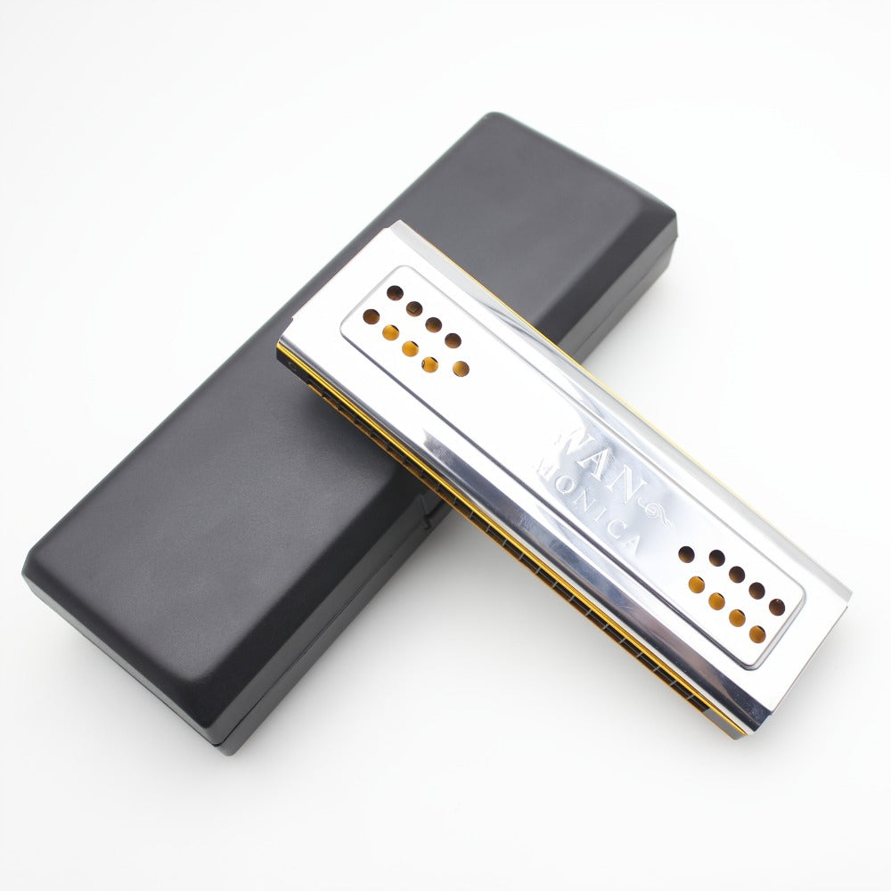 Blues Harmonica, Swan, 24-Hole, Tuned for Blues Practice for Home Practice, Rehearsal detail image - detail view 11
