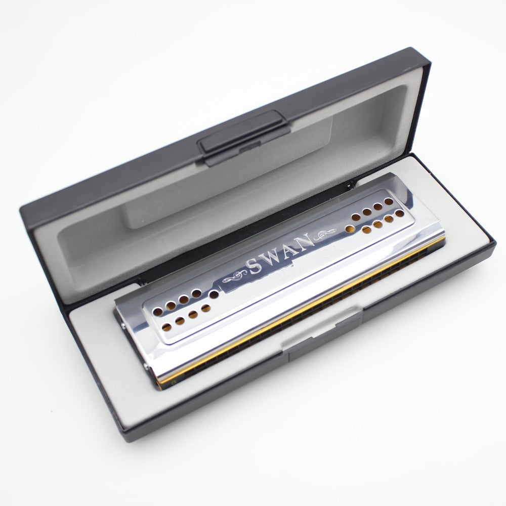 Blues Harmonica, Swan, 24-Hole, Tuned for Blues Practice for Home Practice, Rehearsal detail image - detail view 3