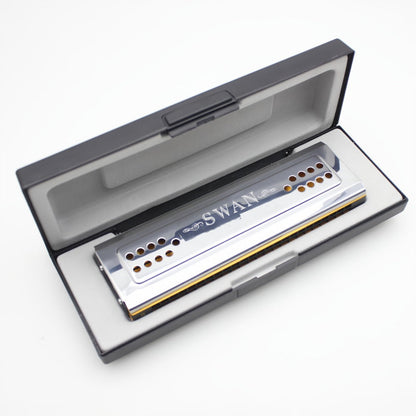 Blues Harmonica, Swan, 24-Hole, Tuned for Blues Practice for Home Practice, Rehearsal detail image - detail view 4