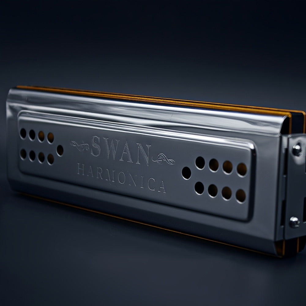 Blues Harmonica, Swan, 24-Hole, Tuned for Blues Practice for Home Practice, Rehearsal detail image - detail view 6
