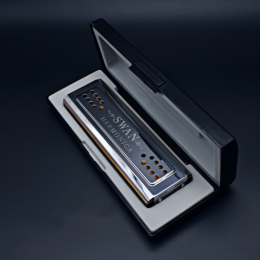 Blues Harmonica, Swan, 24-Hole, Tuned for Blues Practice for Home Practice, Rehearsal detail image - detail view 9