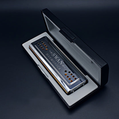 Blues Harmonica, Swan, 24-Hole, Tuned for Blues Practice for Home Practice, Rehearsal detail image - detail view 9
