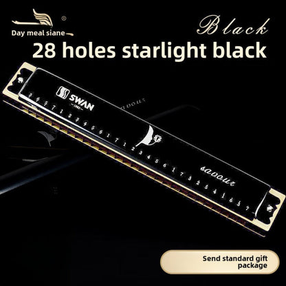 Blues Harmonica, SWAN, 28-Hole, Chromatic for Blues Practice detail image - detail view 4