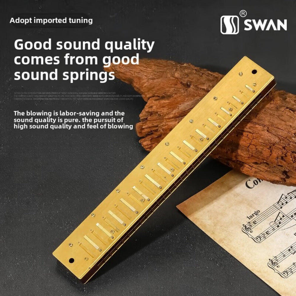 Blues Harmonica, SWAN, 28-Hole, Chromatic for Blues Practice detail image - detail view 5