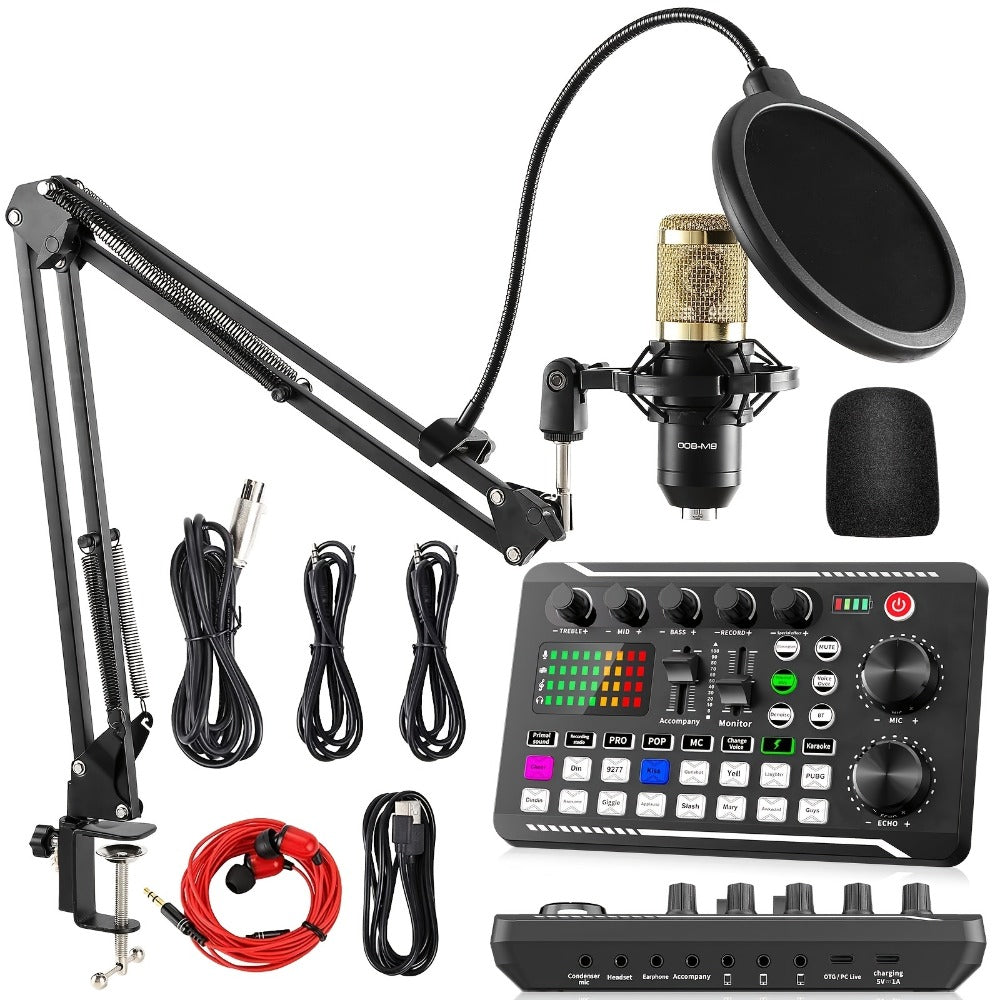 BM-800 Condenser Microphone Kit with Mixer, Boom Arm and Accessories detail image - detail view 5