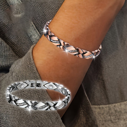 Bracelet for Women - Copper Magnetic for 2 Pack - 3500 Gauss Pure Copper Vintage Magnetic - product detail view 3