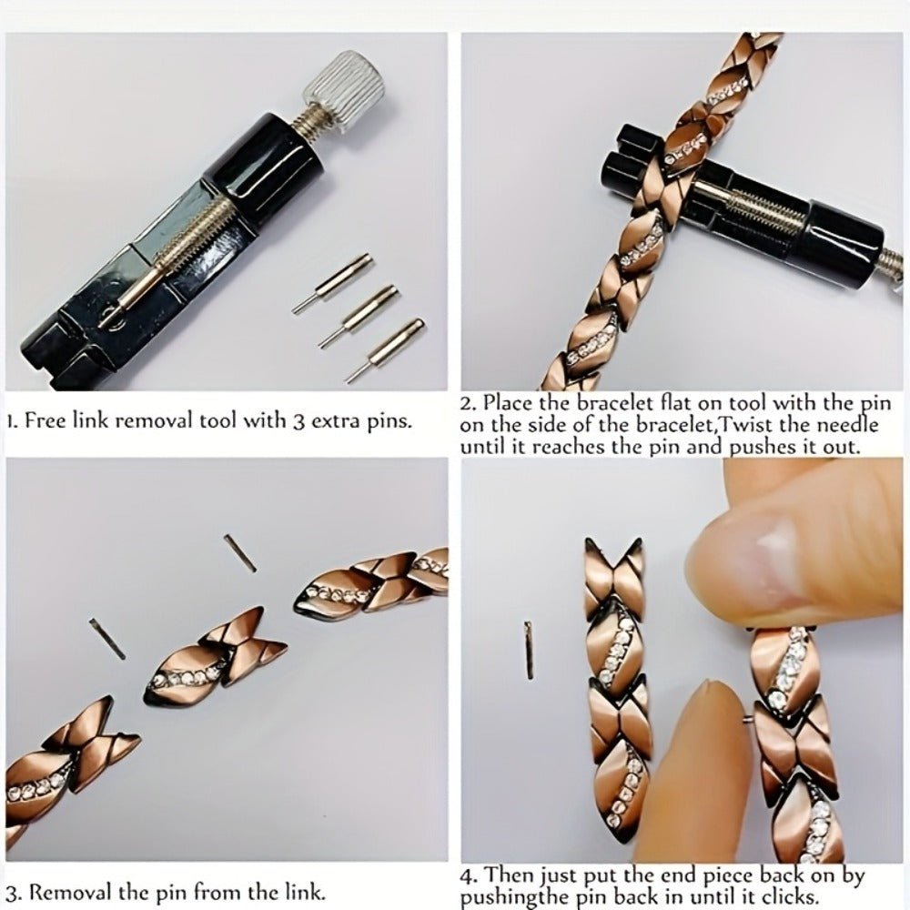 Bracelet for Women - Copper Magnetic for 2 Pack - 3500 Gauss Pure Copper Vintage Magnetic - product detail view 11