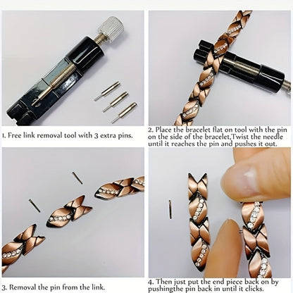 Bracelet for Women - Copper Magnetic for 2 Pack - 3500 Gauss Pure Copper Vintage Magnetic - product detail view 11