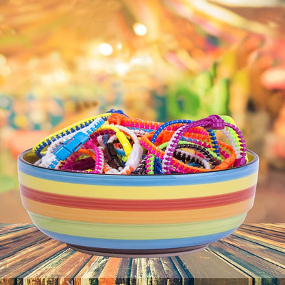 Bracelet for Women - Fidget Snap 24 Pack Bulk Set Plastic Zipper for Kids & Teens Favors Goodie - product detail view 8