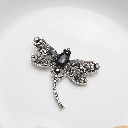 Brooch Pin - Dragonfly Set 6pcs Colorful Elegant Crystal Insect Lapel Luxury - product detail view 8