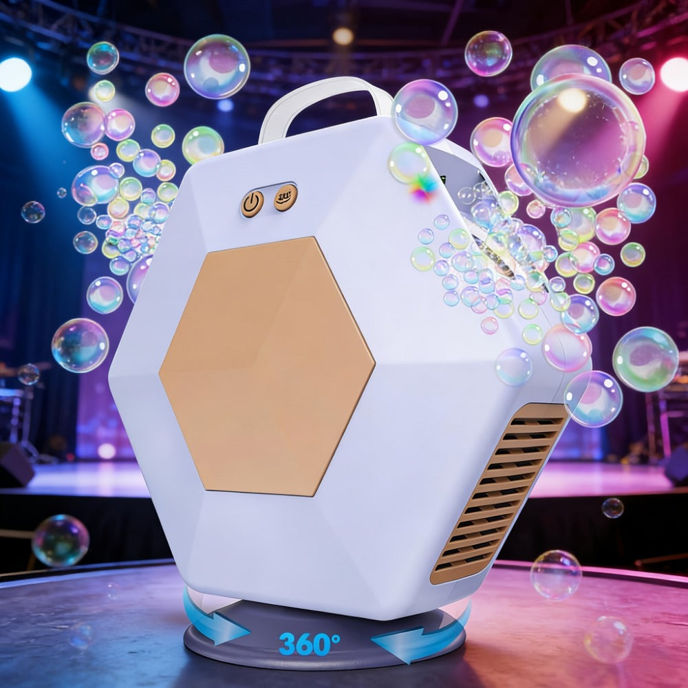 Bubble Machine, 360, Rotatable, Stage for Parties for Home Practice, Rehearsal and Live detail image