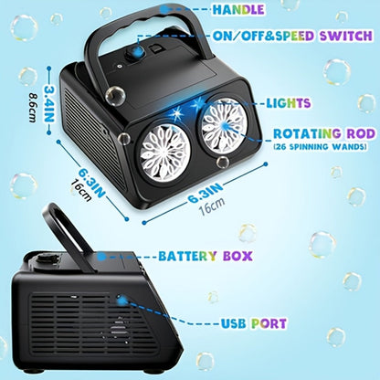 Bubble Machine, Rechargeable, Upgrade, Automatic, Blowing for Parties detail image