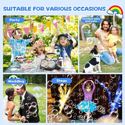Bubble Machine, Rechargeable, Upgrade, Automatic, Blowing for Parties detail image - detail view 3