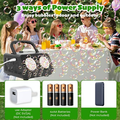 Bubble Machine, Rechargeable, Upgrade, Automatic, Blowing for Parties detail image - detail view 7
