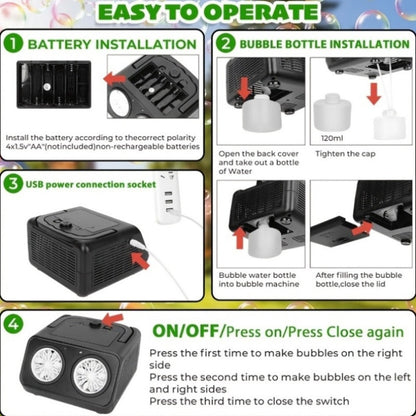 Bubble Machine, Rechargeable, Upgrade, Automatic, Blowing for Parties detail image - detail view 9