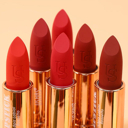 Matte Lipstick Heart-Shaped Design 24H Long-Lasting Velvet Finish — Transfer-Resistant Highly Pigmented Buildable Lip Color, Smooth Application 10 Shades Women Beauty Gift