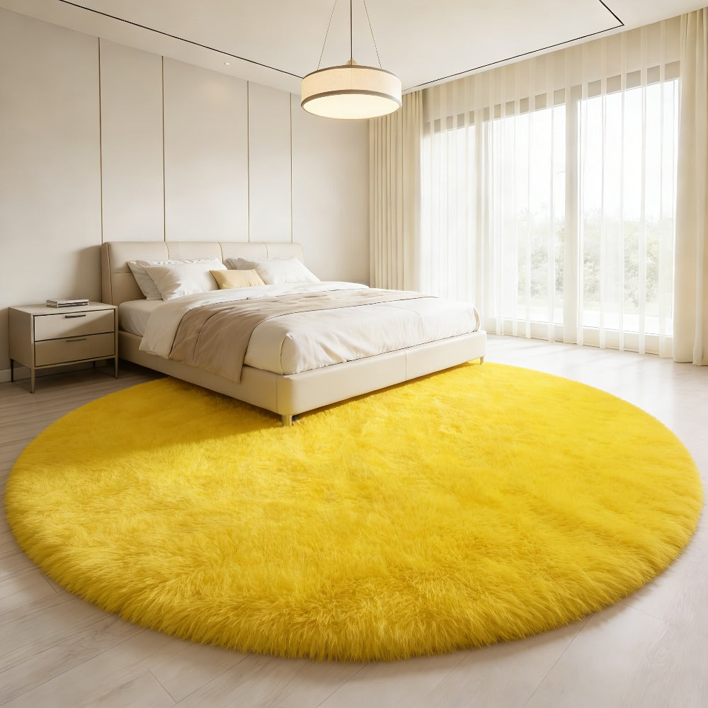 Area Rug Faux-Fur Tufted Collection at 650 g/m² with 22 Colors and Ten Retained Size Listings