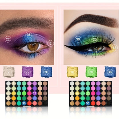 120 Shade Pro Eyeshadow Palette with 8 Brushes – Pearlescent & Matte Blendable Paste Formula for Smoky Eye, Cosplay, Stage & Holiday Glam, All-in-One Eye Makeup Gift for Women