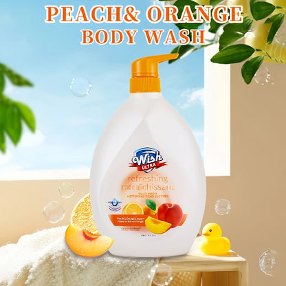 Pump-Bottle Body Wash with Vitamin E Label, Five Scent Options and Single or Two-Piece Packs