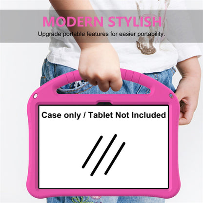 T-Mobile Revvl Tab 2 Case with Handle and Stand - Shockproof EVA PC Hybrid Shell, Heavy-Duty Kids Tablet Cover for Revvl Tab 2 5G 10.1 Inch 2025, Multi-Color: Black Blue Green Purple Red Rose